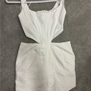 Zara Elegant Ivory Dress